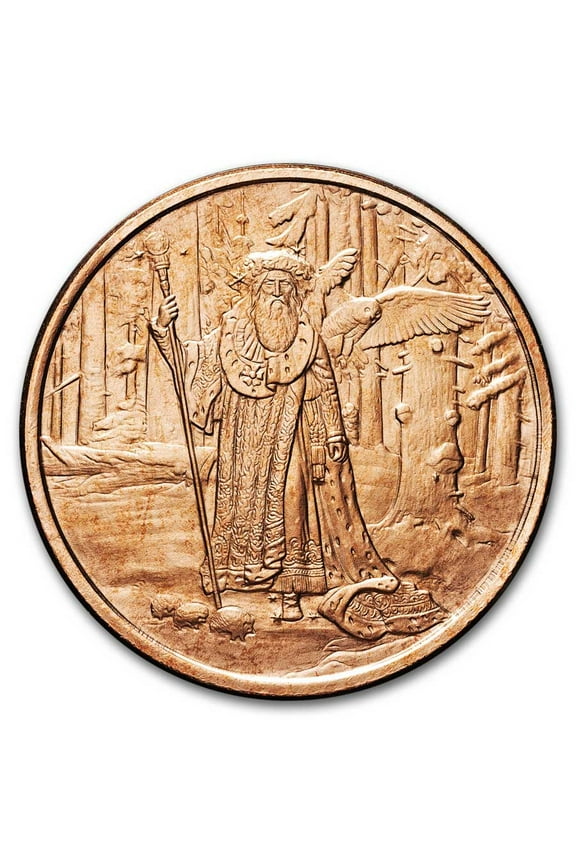 1 oz Copper Round - Celtic Lore: Merlin