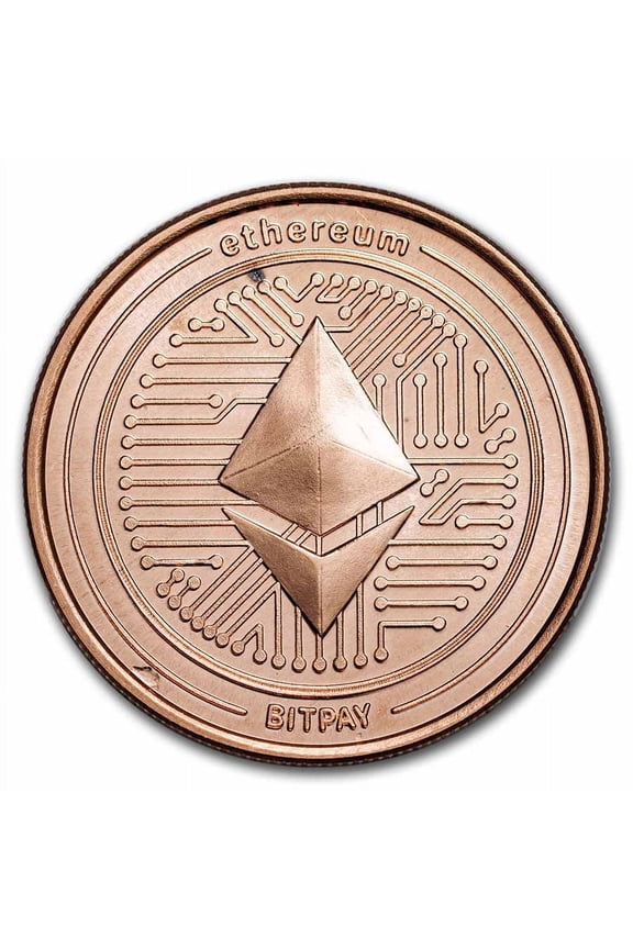 1 oz Copper Round - Ethereum