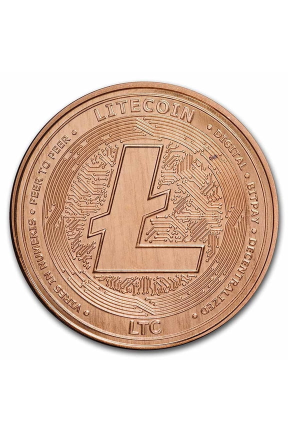 1 oz Copper Round - Litecoin