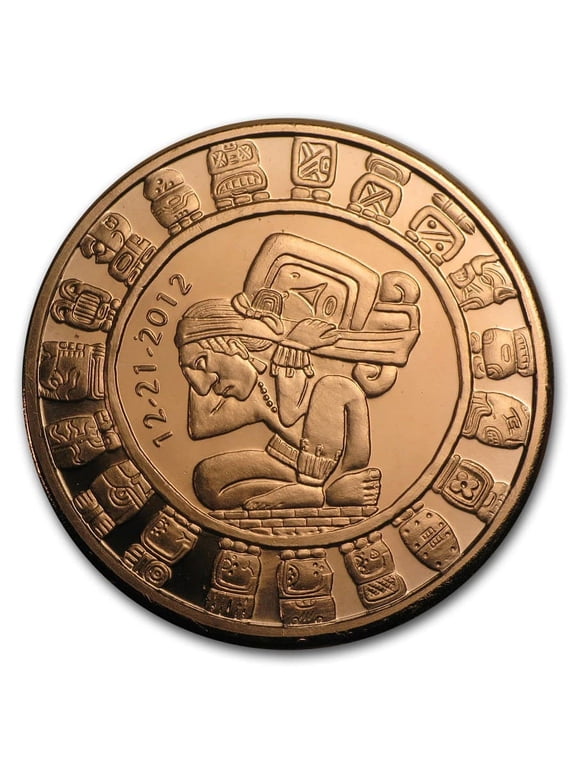 1 oz Copper Round - Mayan Calendar