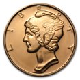 thumbnail image 1 of 1 oz Copper Round - Mercury Dime, 1 of 3
