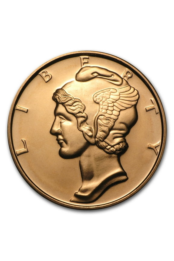 1 oz Copper Round - Mercury Dime