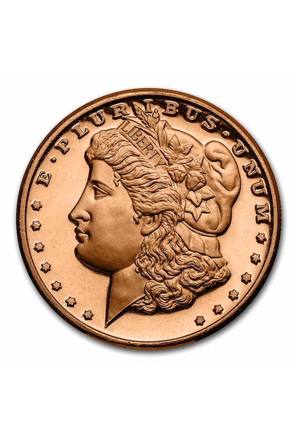 1 oz Copper Round - Morgan Dollar