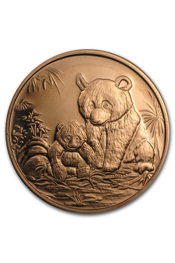 1 oz Copper Round - Panda