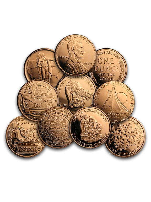1 oz Copper Round - Random Design