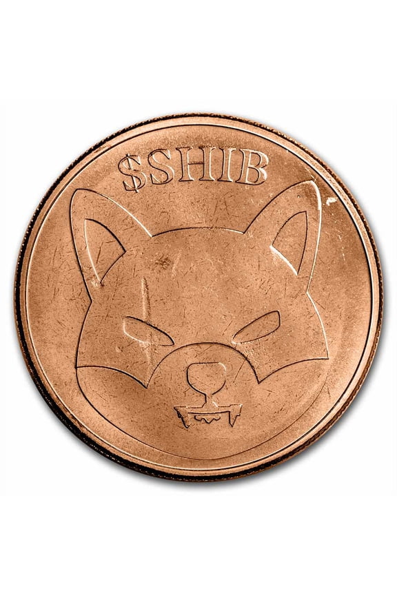 1 oz Copper Round - Shiba Inu