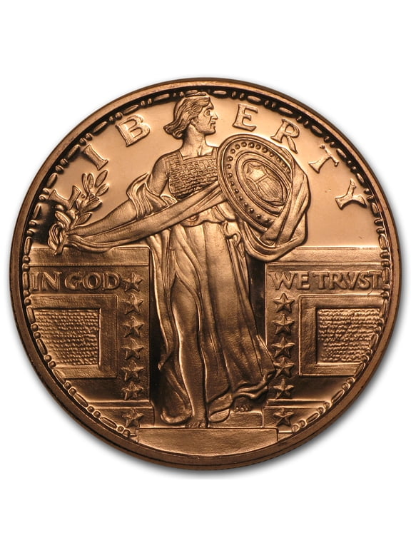 1 oz Copper Round - Standing Liberty