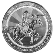 1 oz Cowboy Rifleman Silver Round .9999 Silver Bullion Round