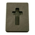 thumbnail image 1 of 1 oz Custom Cross Gold High Density Graphite Mold Silver Necklace - 1.43 in., 1 of 1