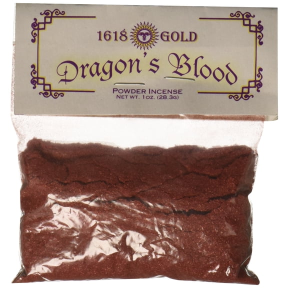 1 oz Dragons Blood Powder Incense 1618 gold