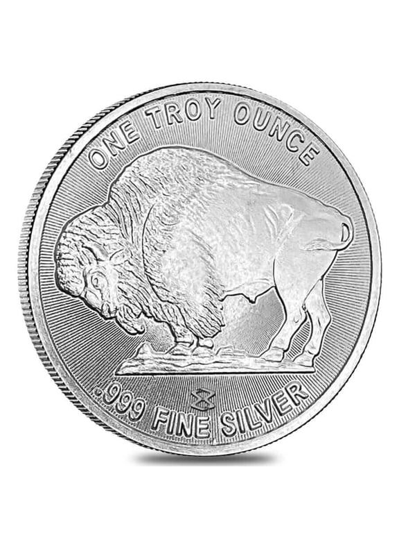 1 oz Elemetal Buffalo Silver Round .999 Fine