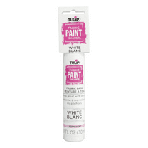 1 oz Fabric Paint Dauber, Built In Dauber Tip for Precise Application, Easy to Use for Crafting, DIY Projects, Fabric Painting, Small Convenient Bottle, Ideal for Detailed Designs, White