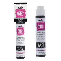 1 oz Fabric Paint Dauber, Built In Dauber Tip for Precise Application, Easy to Use for Crafting, DIY Projects, Fabric Painting, Small Convenient Bottle, Ideal for Detailed Designs, Black