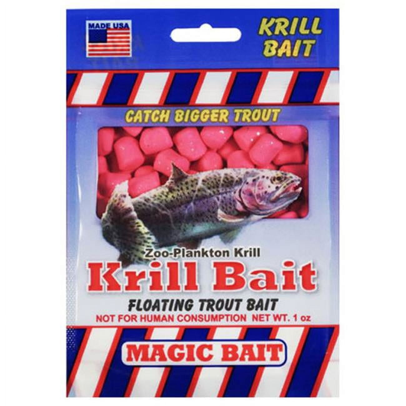 1 oz Floating Krill Trout Bait - Pink 