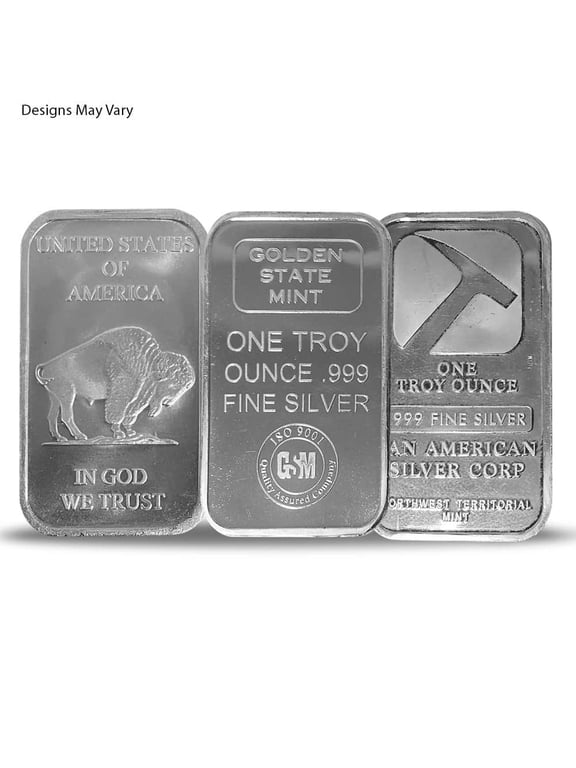 1 oz Generic Silver Bar .999 Fine
