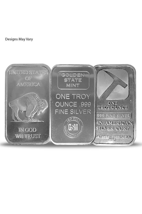 1 oz Generic Silver Bar .999 Fine