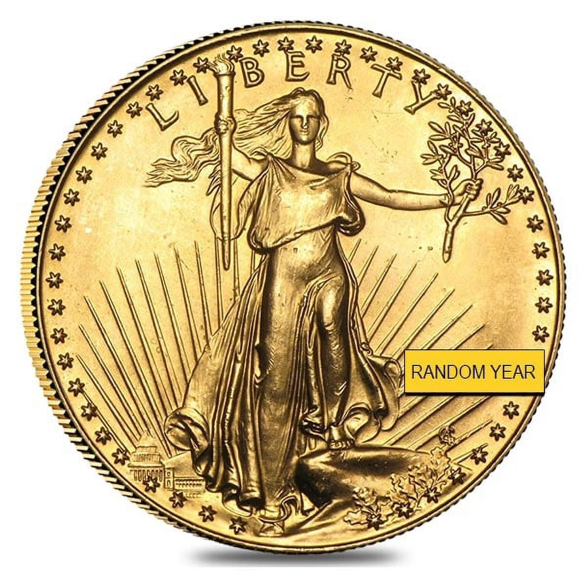 1 oz Gold American Eagle $50 Coin with Abrasions (Random Year Selection ...