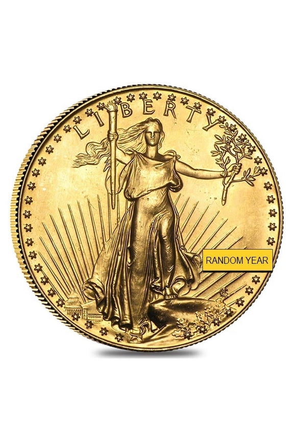 1 oz Gold American Eagle $50 Coin (Abrasions Random Year)