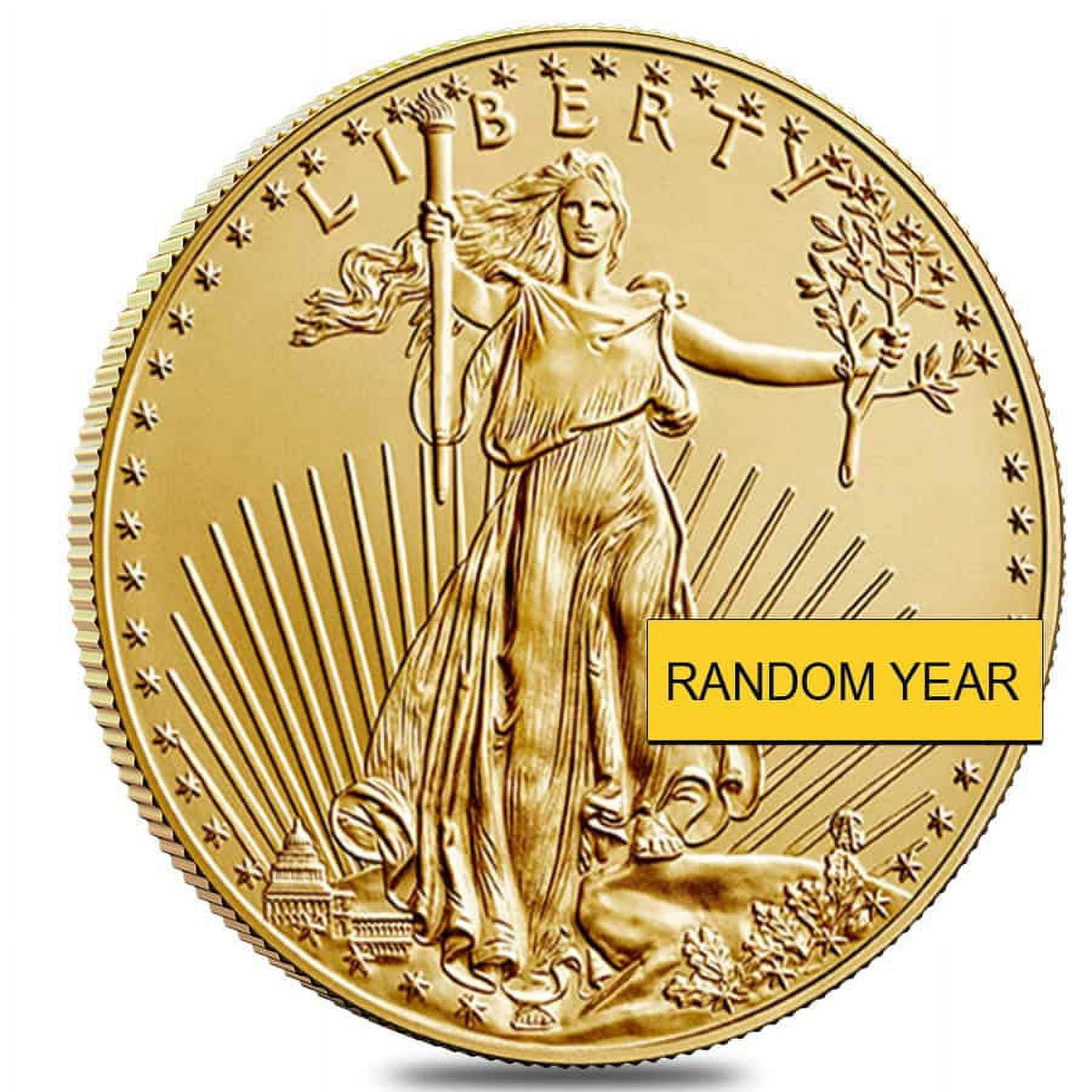 U.S. MINT 1 oz Gold American Eagle $50 Coin BU (Random Year)