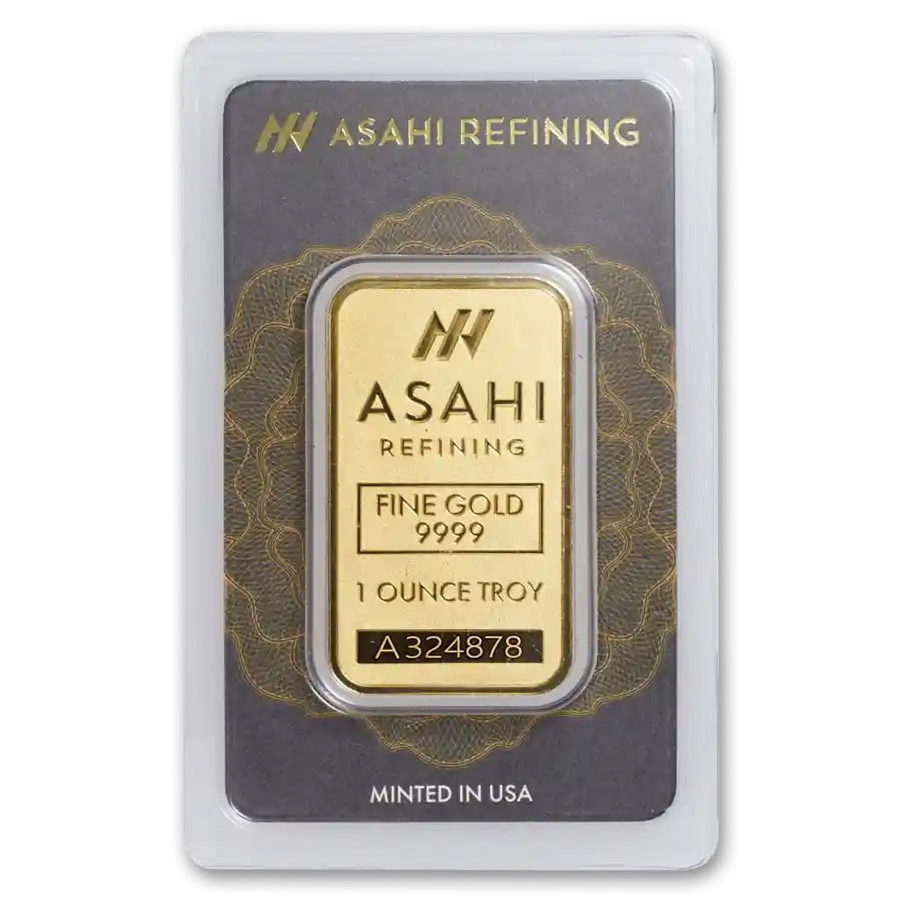 1 oz Gold Asahi Bar with Assay Card - Walmart.com