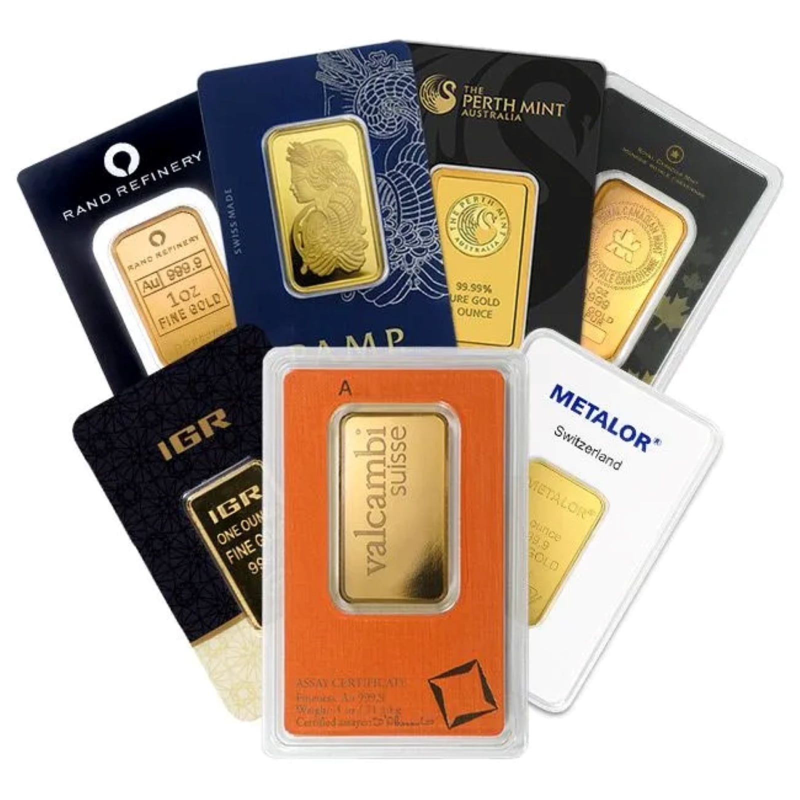 1 oz Gold Bar Random Brands (Assay)