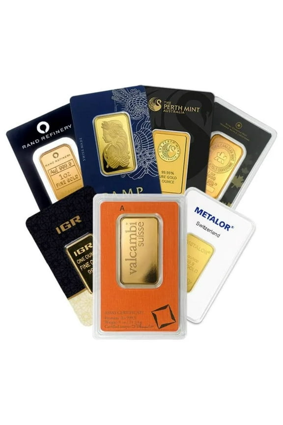 1 oz Gold Bar Random Brands (Assay)