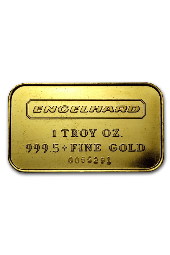 1 oz Gold Bar - (7-digit Serial #, Frosted Reverse)