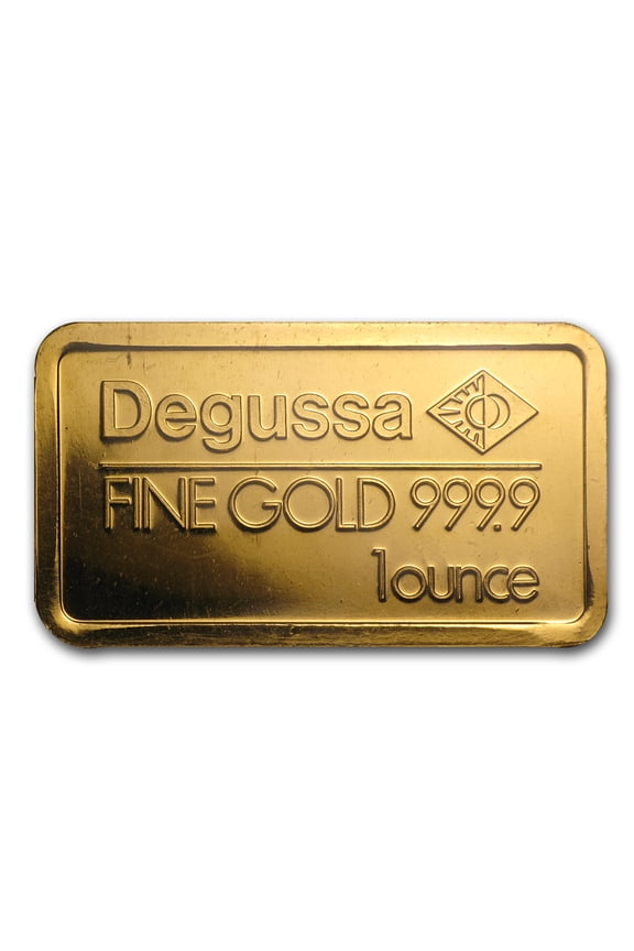 1 oz Gold Bar - Degussa (Pressed)