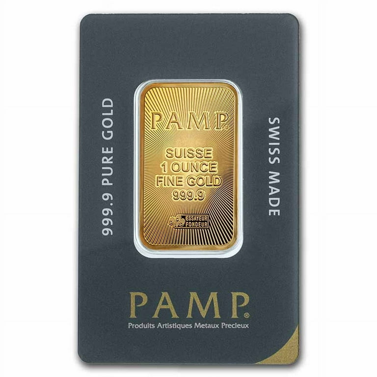 1 oz PAMP Suisse Gold Bar - Quality Assured, Eligible for IRAs