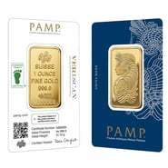 1 oz Gold Bar PAMP Suisse Lady Fortuna Veriscan Carbon Neutral (in Assay)