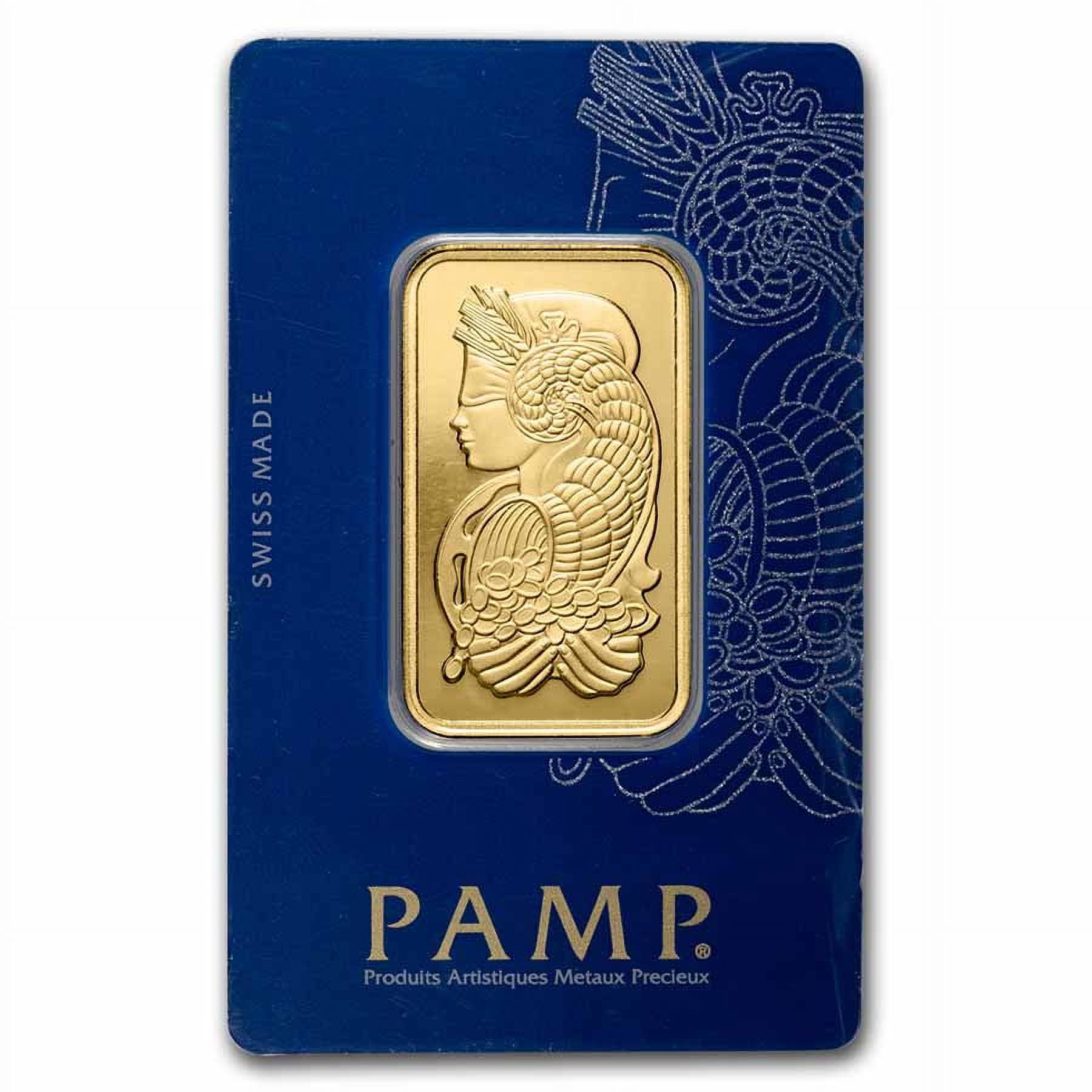 1 oz Gold Bar PAMP Suisse Lady Fortuna Veriscan(In Assay)