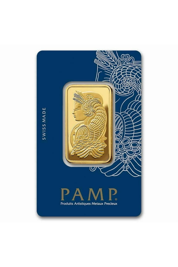 1 oz Gold Bar PAMP Suisse Lady Fortuna Veriscan(In Assay)