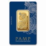 1 oz Gold Bar PAMP Suisse Lady Fortuna VeriscanIn Assay