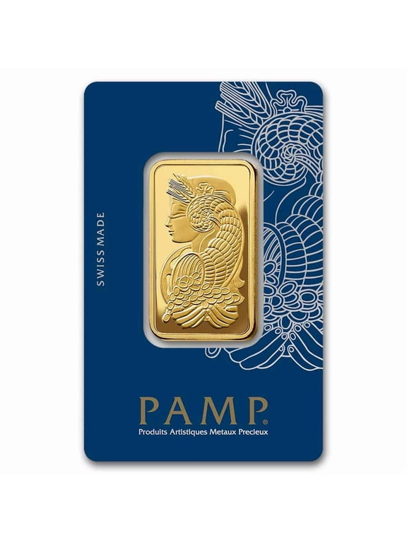 1 oz Gold Bar PAMP Suisse Lady Fortuna Veriscan(In Assay)