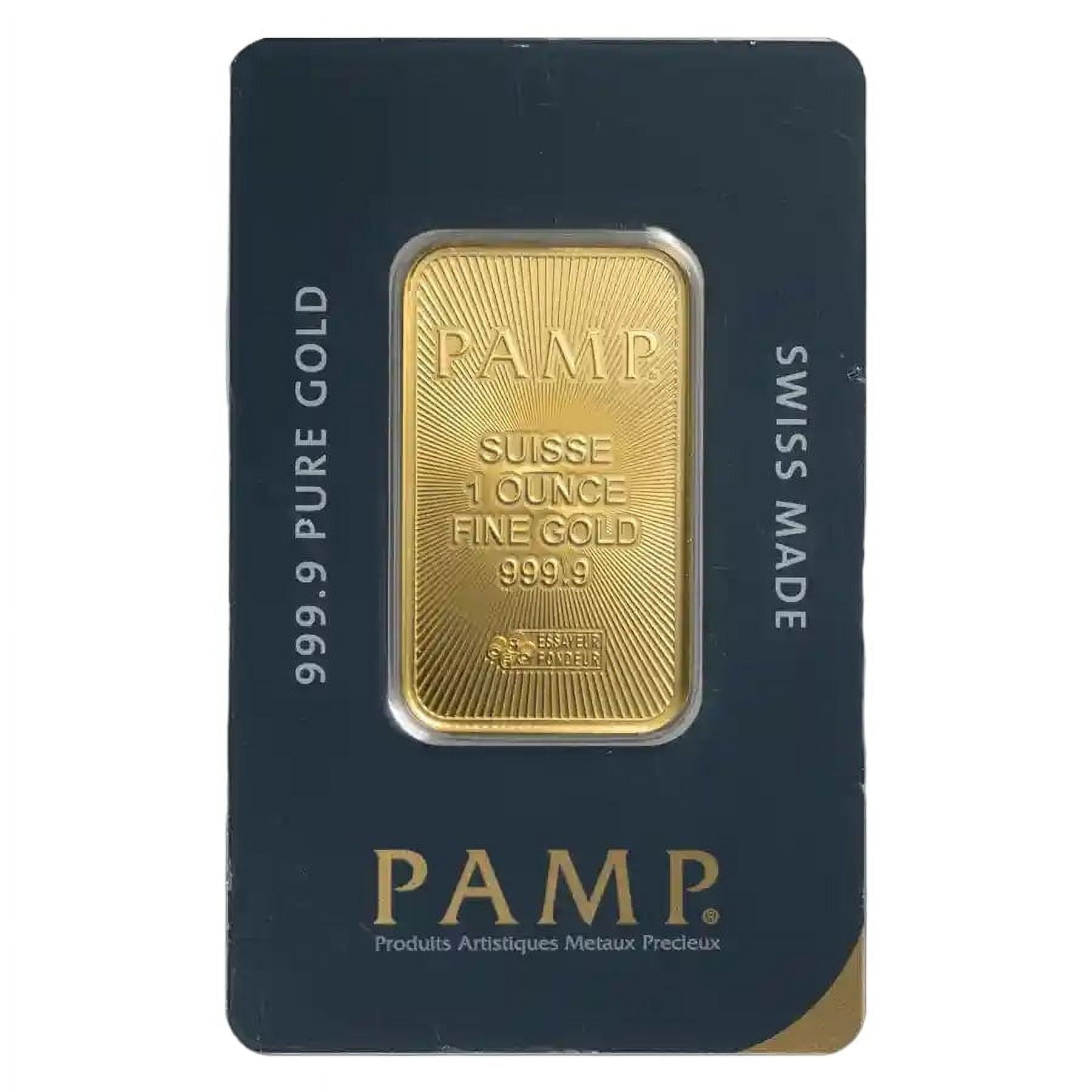 1 oz Gold Bar - PAMP Suisse with Assay Card