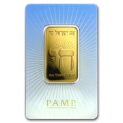 1 oz Gold Bar - Religious Series Am Yisrael Chai!
