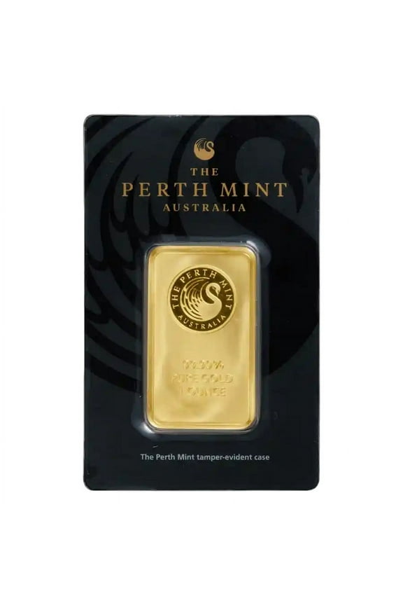 1 oz Gold The Perth Mint Bar w/ Assay Card