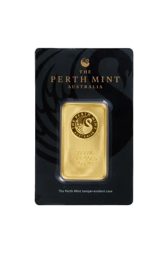 1 oz Gold The Perth Mint Bar w/ Assay Card