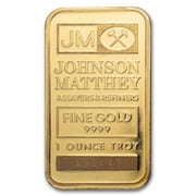 1 oz Gold Bar - Vintage Johnson Matthey White Assay