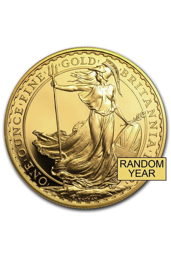 1 oz Gold Britannia BU Coin (Random Year)