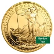 1 oz Gold British Britannia Coin BU - Random Year