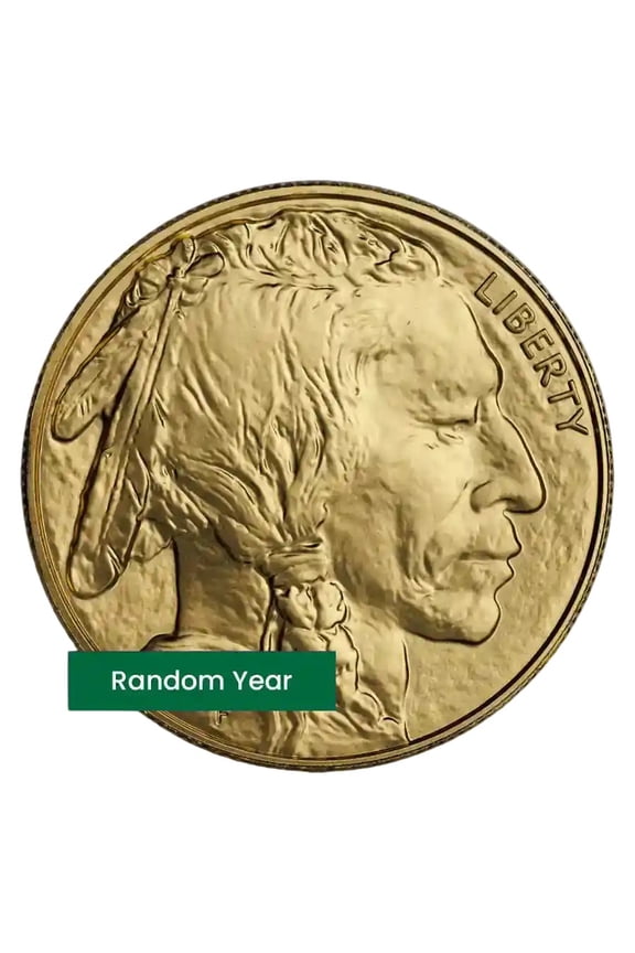 1 oz Gold Buffalo Coin BU - Random Year