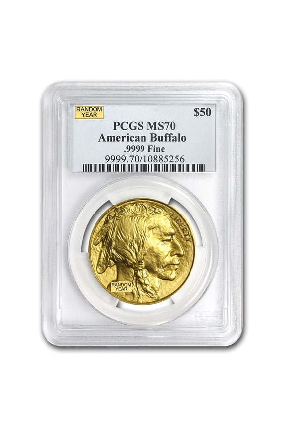 1 oz Gold Buffalo MS-70 PCGS (Random Year)