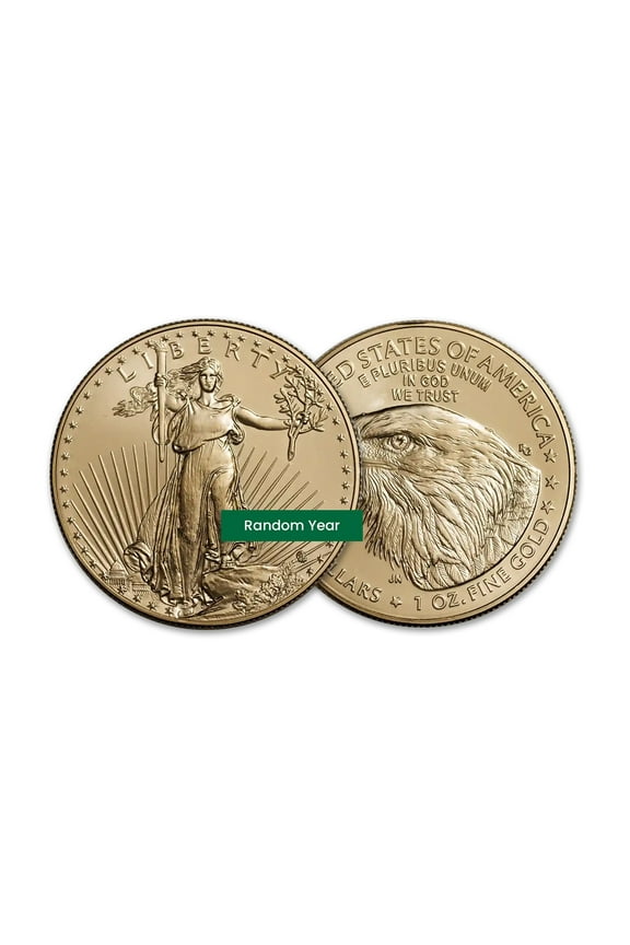 1 oz Gold Eagle Coin BU - Random Year - 2 Coins - Walmart