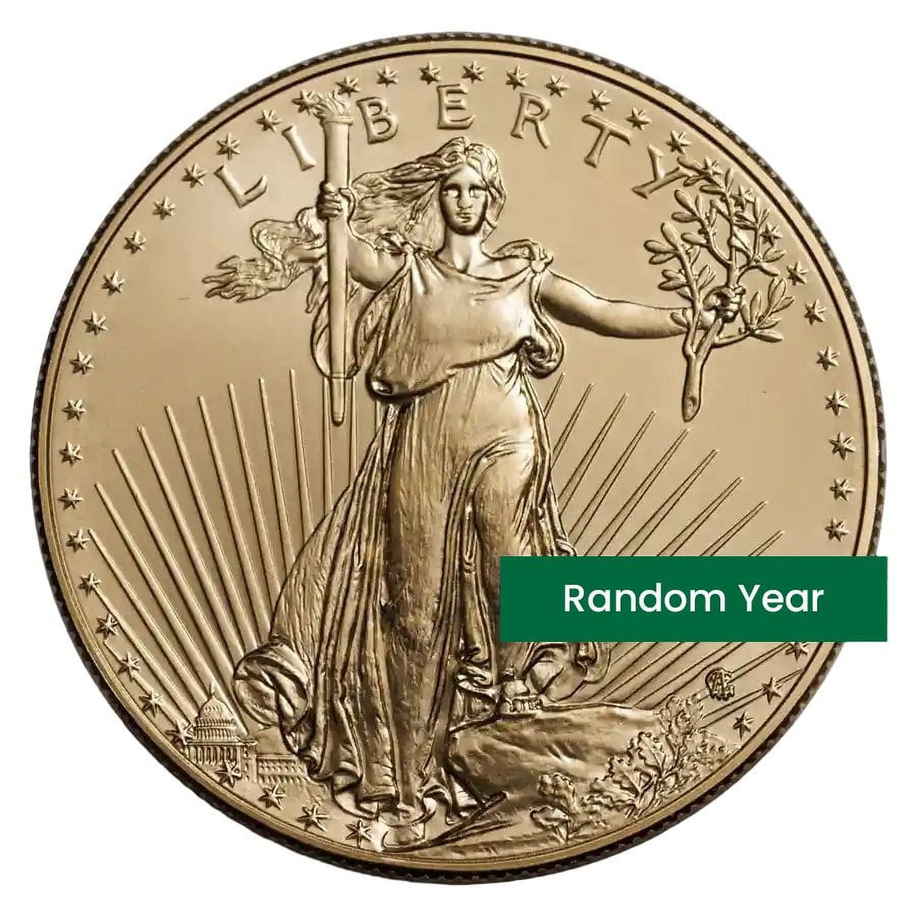 U.S. MINT 1 oz American Gold Eagle Coin BU - Random Year - $50 US Gold