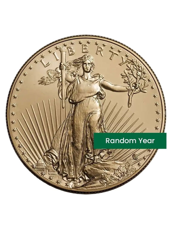 1 oz American Gold Eagle Coin BU - Random Year - $50 US Gold