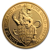 1 oz Gold Queen's Beasts Random, Abrasions