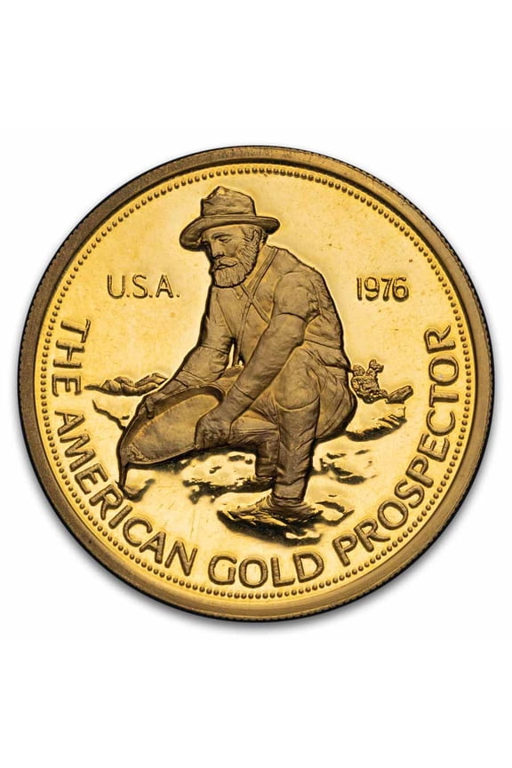 1 oz Gold Round - Engelhard (1976 Prospector)
