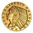 thumbnail image 1 of 1 oz Gold Round - Incuse Indian, 1 of 2