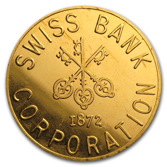 1 oz Gold Round - Swiss Bank Corporation